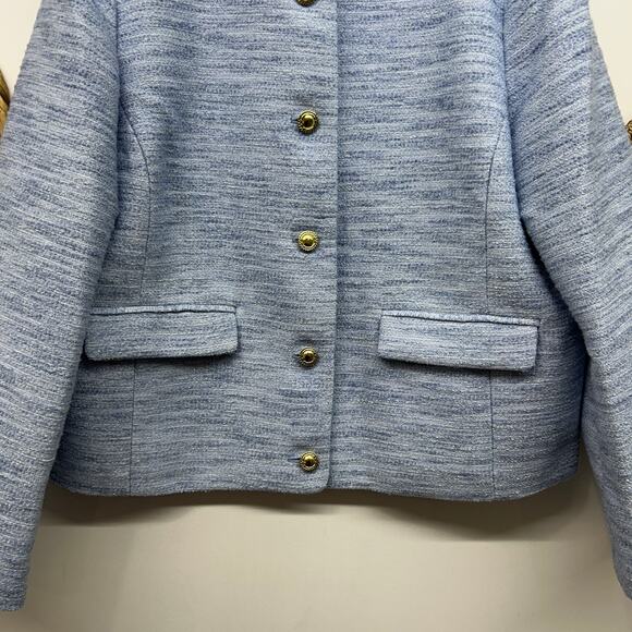J. Crew Tweed Lady Jacket Blazer Plus Size 18 Button Preppy Business Office - Picture 5 of 7